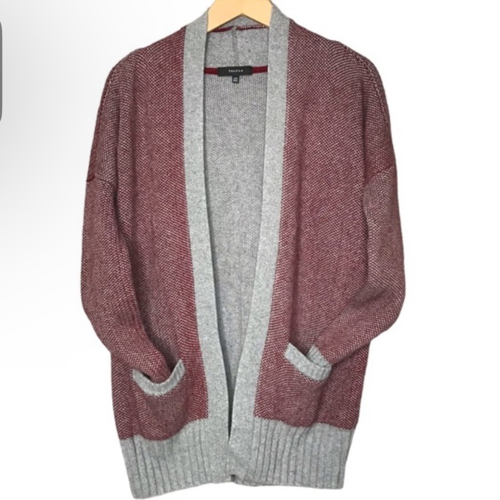 Aritzia Talula Womens Open Front Knit Cashmere Angora Blend Cardigan Sweater XXS